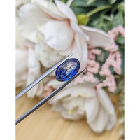 6.16 Ct. Blue Cabochon Sapphire from Ceylon (Sri Lanka) Life Style
