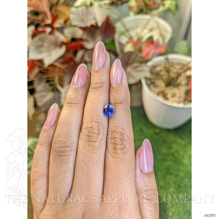 1.72 Ct. Blue Sapphire from Ceylon (Sri Lanka)