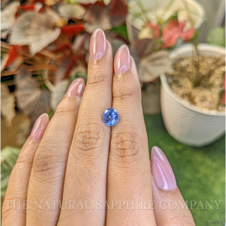 2.04 Ct. Blue Sapphire from Ceylon (Sri Lanka)