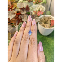 3.15 Ct. Blue Sapphire from Ceylon (Sri Lanka) Life Style