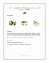 1.55 Ct. Yellow Sapphire from Ceylon (Sri Lanka) Appraisal