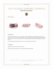 2.61 Ct. Padparadscha Sapphire from Ceylon (Sri Lanka) Appraisal
