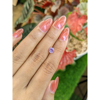 1.01 Ct. Purplish Pink Sapphire from Ceylon (Sri Lanka) Life Style