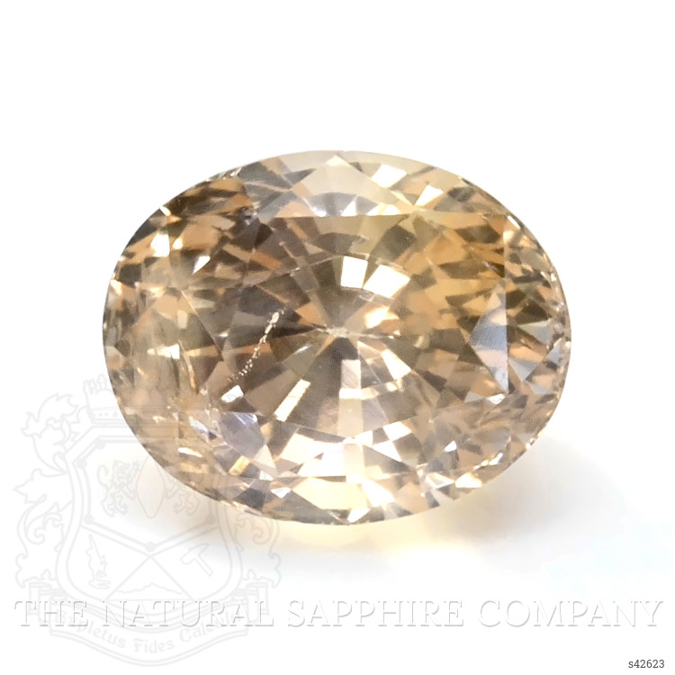3.34 Ct. Peach Sapphire from Ceylon (Sri Lanka)