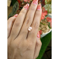 3.34 Ct. Peach Sapphire from Ceylon (Sri Lanka) Life Style
