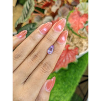2.25 Ct. Pinkish Purple Sapphire from Ceylon (Sri Lanka) Life Style