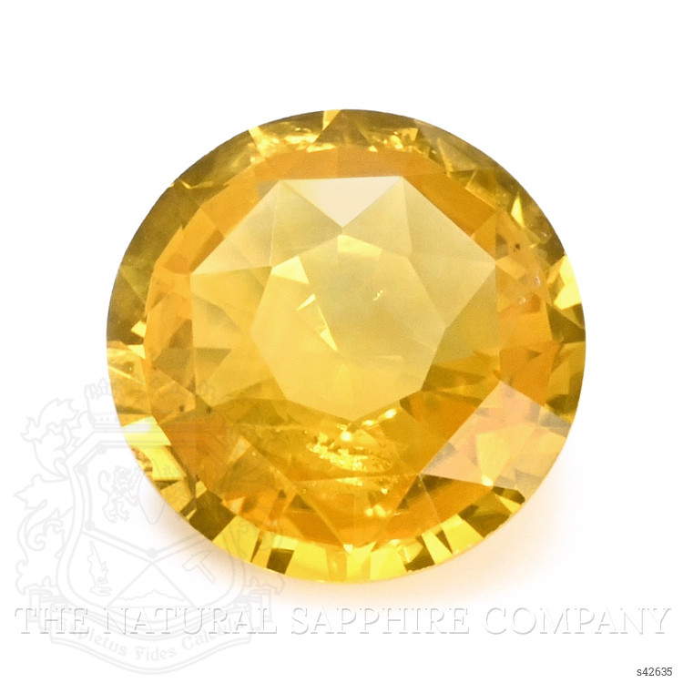 3.67 Ct. Yellowish Orange Sapphire from Ceylon (Sri Lanka)