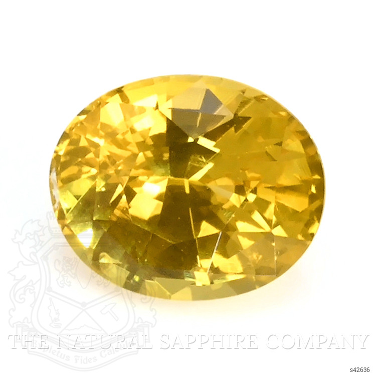 0.67 Ct. Yellow Sapphire from Ceylon (Sri Lanka)