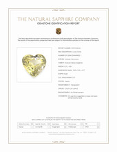 4.06 Ct. Yellow Sapphire from Ceylon (Sri Lanka) Scan Report