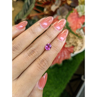 1.51 Ct. Pinkish Purple Sapphire from Ceylon (Sri Lanka) Life Style