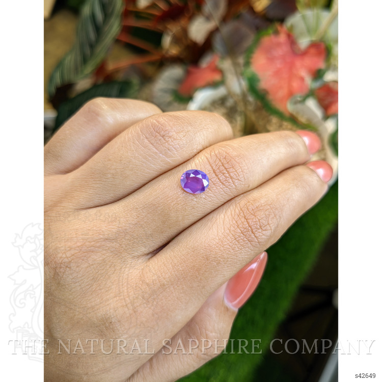 1.22 Ct. Pinkish Purple Sapphire from Ceylon (Sri Lanka)