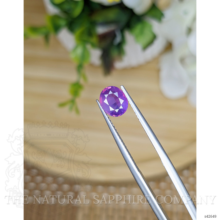 1.22 Ct. Pinkish Purple Sapphire from Ceylon (Sri Lanka)