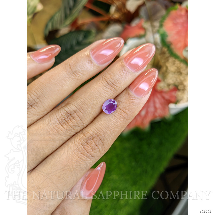 1.22 Ct. Pinkish Purple Sapphire from Ceylon (Sri Lanka)