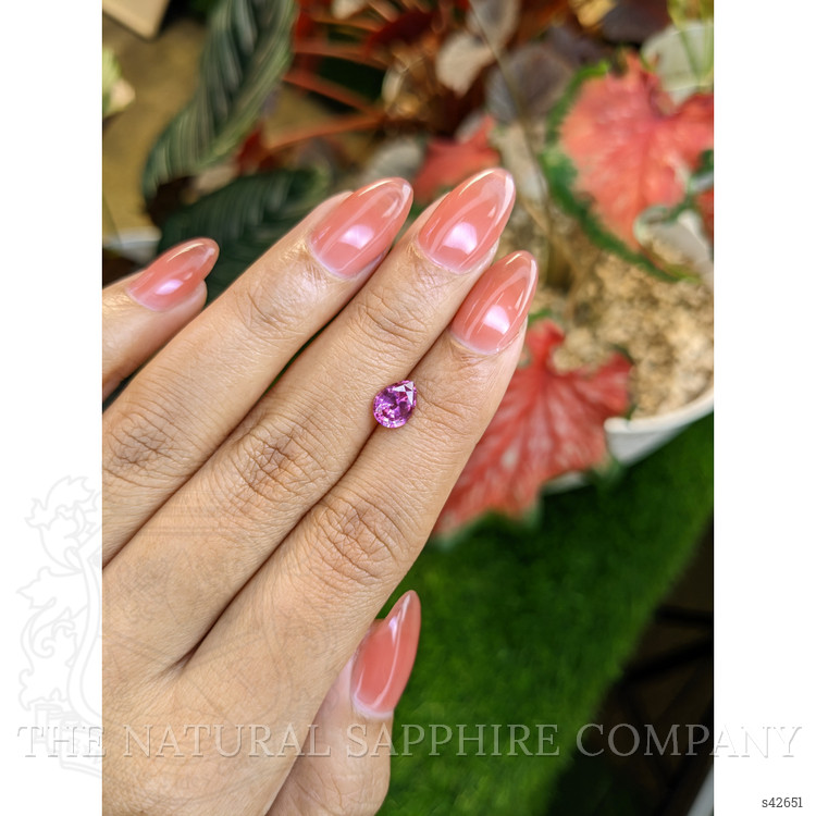 1.13 Ct. Purplish Pink Sapphire from Ceylon (Sri Lanka)
