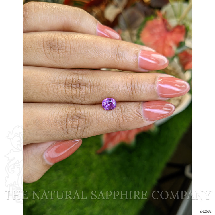 1.27 Ct. Pinkish Purple Sapphire from Ceylon (Sri Lanka)