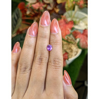 1.27 Ct. Pinkish Purple Sapphire from Ceylon (Sri Lanka) Life Style