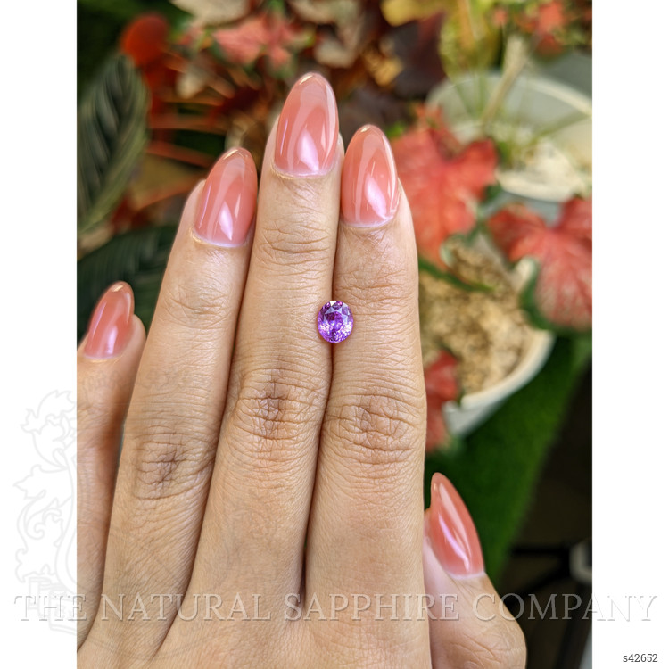 1.27 Ct. Pinkish Purple Sapphire from Ceylon (Sri Lanka)