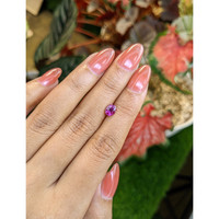 1.02 Ct. Purplish Pink Sapphire from Ceylon (Sri Lanka) Life Style