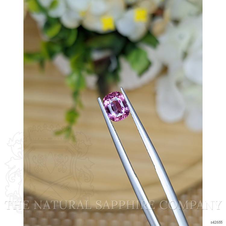 1.25 Ct. Purplish Pink Sapphire from Ceylon (Sri Lanka)