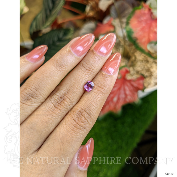 1.25 Ct. Purplish Pink Sapphire from Ceylon (Sri Lanka)