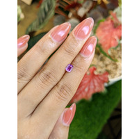 0.70 Ct. Pinkish Purple Sapphire from Ceylon (Sri Lanka) Life Style