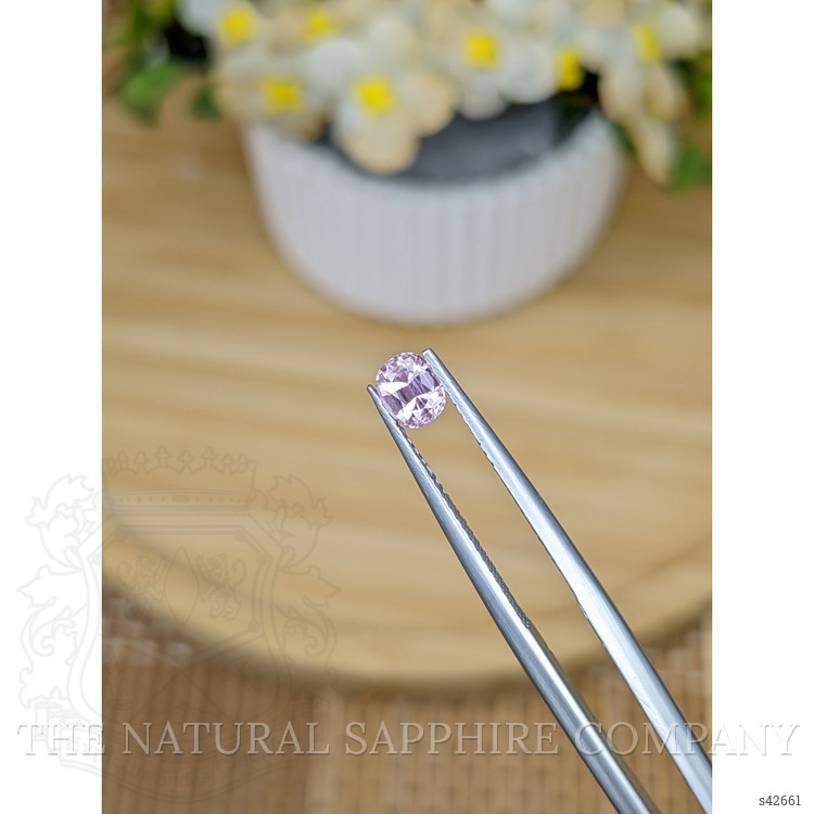 0.55 Ct. Purplish Pink Sapphire from Ceylon (Sri Lanka)