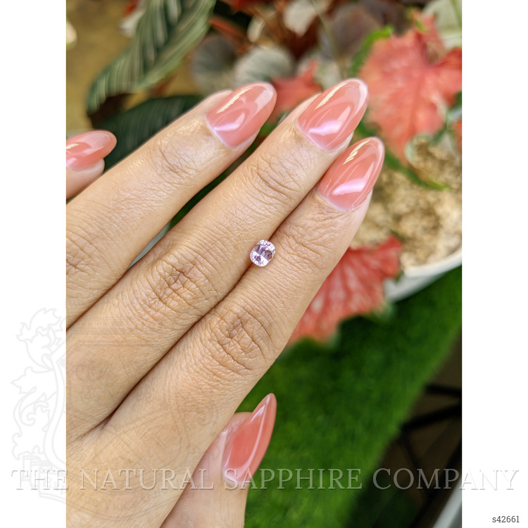 0.55 Ct. Purplish Pink Sapphire from Ceylon (Sri Lanka)