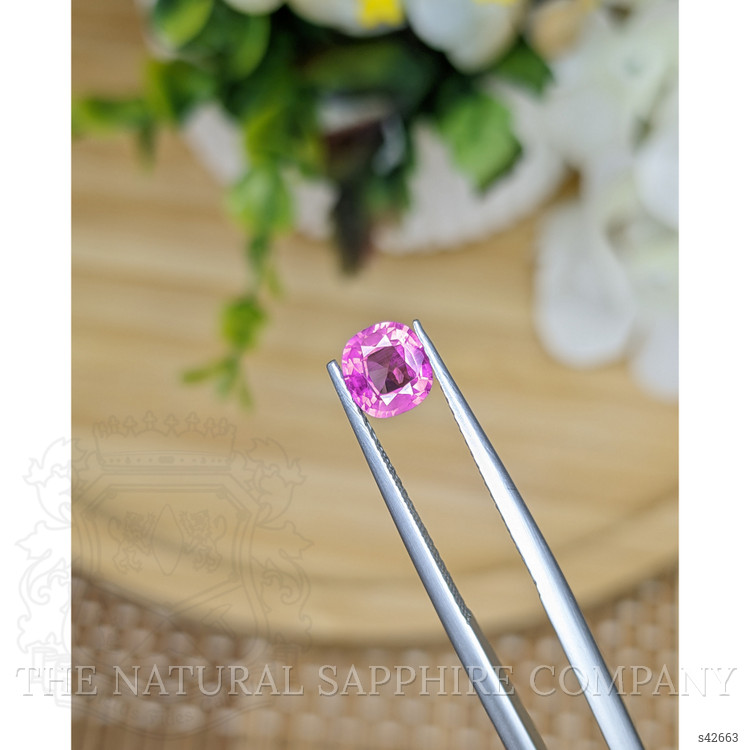 0.86 Ct. Purplish Pink Sapphire from Ceylon (Sri Lanka)