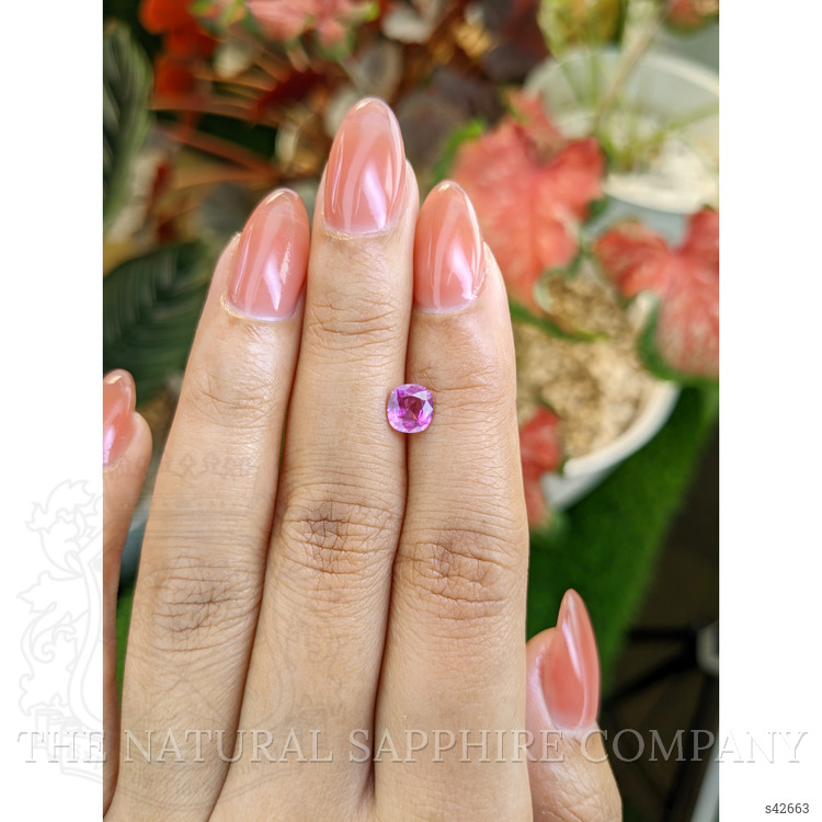 0.86 Ct. Purplish Pink Sapphire from Ceylon (Sri Lanka)