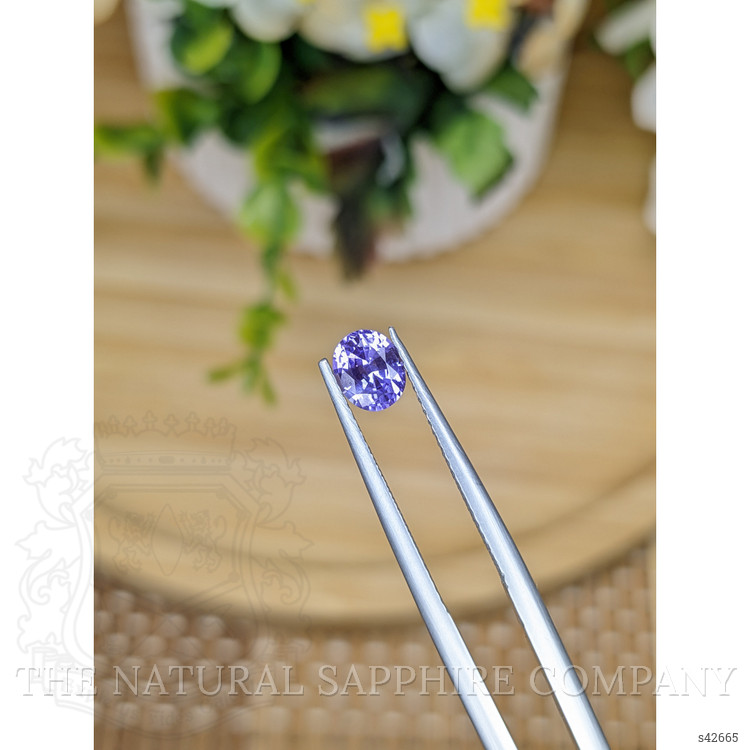 0.72 Ct. Violet Sapphire from Ceylon (Sri Lanka)
