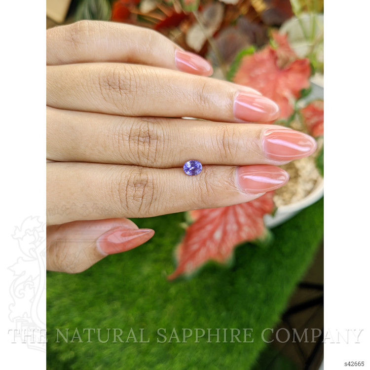 0.72 Ct. Violet Sapphire from Ceylon (Sri Lanka)