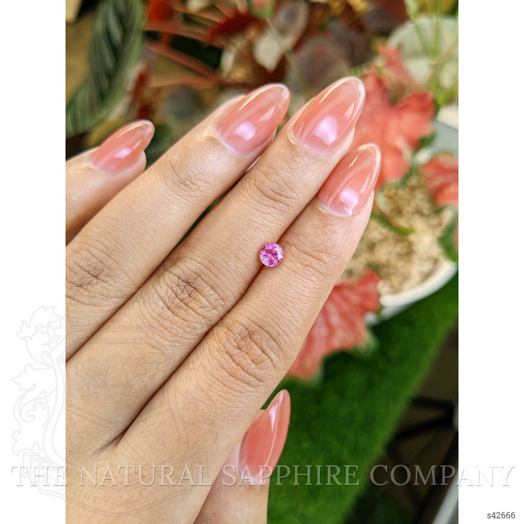 0.53 Ct. Reddish Pink Sapphire from Ceylon (Sri Lanka)