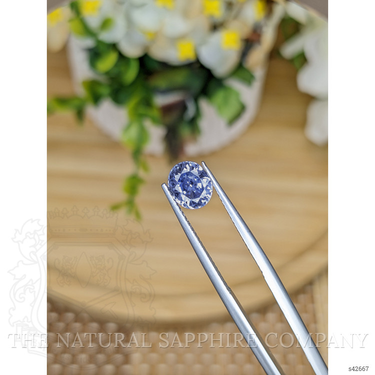 2.01 Ct. Blue Sapphire from Ceylon (Sri Lanka)