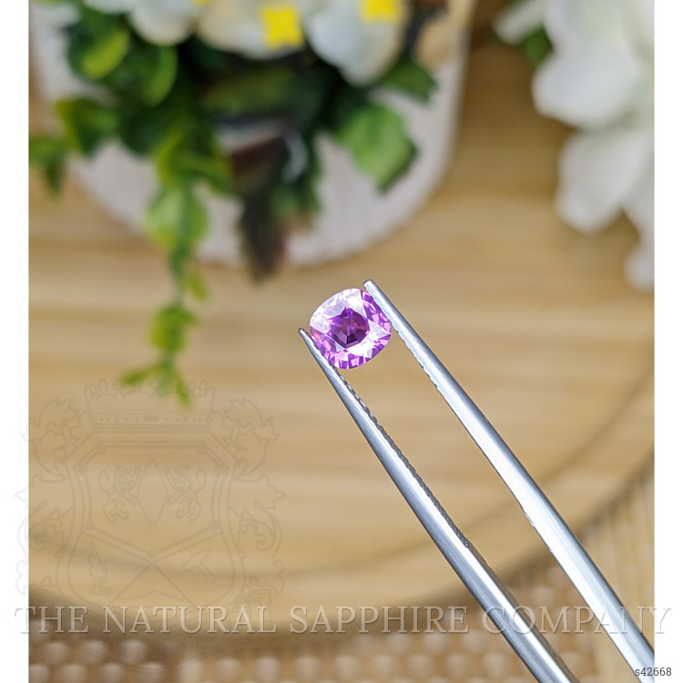 0.77 Ct. Pinkish Purple Sapphire from Ceylon (Sri Lanka)