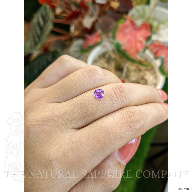 0.77 Ct. Pinkish Purple Sapphire from Ceylon (Sri Lanka)