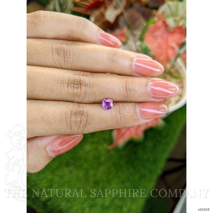 0.77 Ct. Pinkish Purple Sapphire from Ceylon (Sri Lanka)