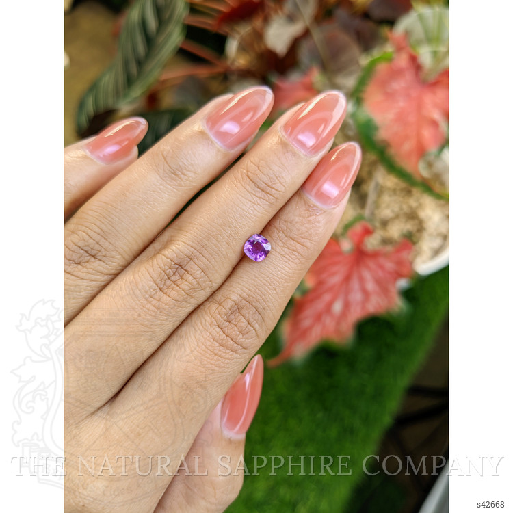 0.77 Ct. Pinkish Purple Sapphire from Ceylon (Sri Lanka)