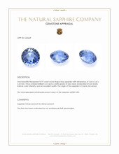0.97 Ct. Blue Sapphire from Ceylon (Sri Lanka) Appraisal