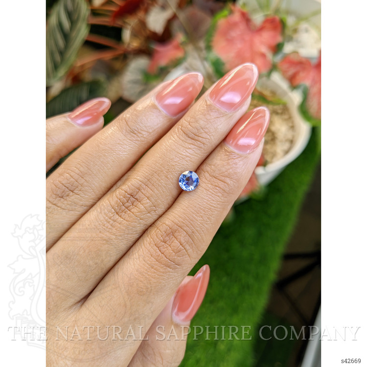0.97 Ct. Blue Sapphire from Ceylon (Sri Lanka)
