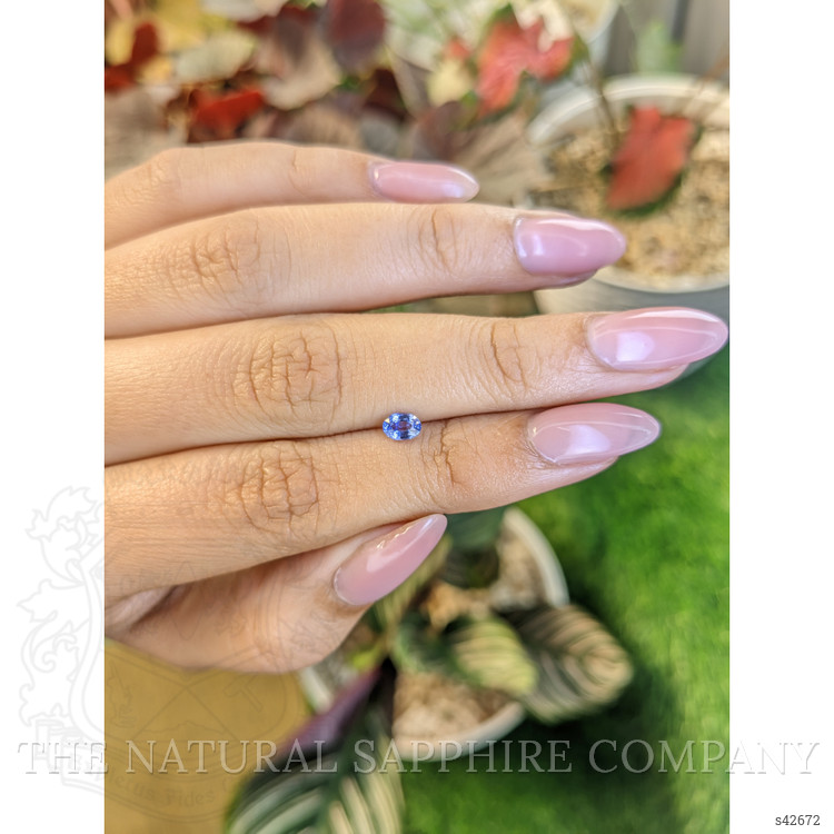 0.39 Ct. Blue Sapphire from Ceylon (Sri Lanka)