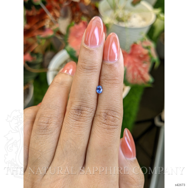 0.35 Ct. Blue Sapphire from Ceylon (Sri Lanka)