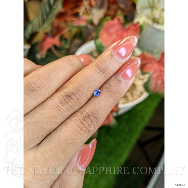 0.35 Ct. Blue Sapphire from Ceylon (Sri Lanka)