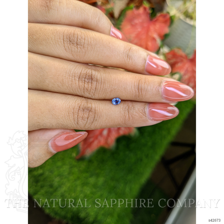 0.35 Ct. Blue Sapphire from Ceylon (Sri Lanka)