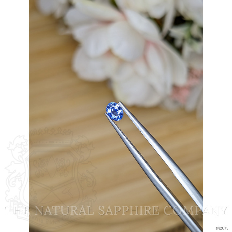 0.35 Ct. Blue Sapphire from Ceylon (Sri Lanka)