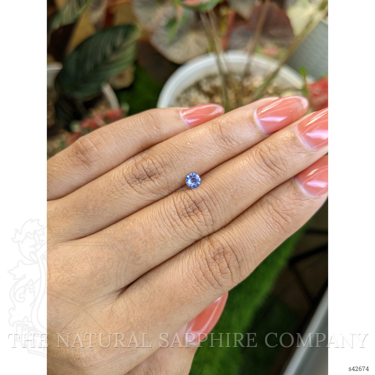 0.35 Ct. Blue Sapphire from Ceylon (Sri Lanka)
