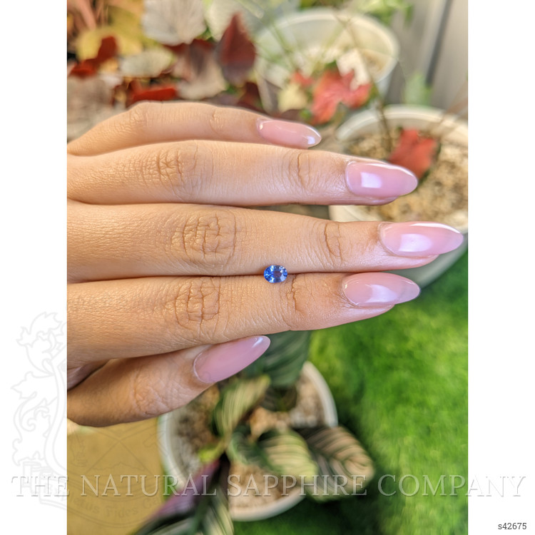 0.35 Ct. Blue Sapphire from Ceylon (Sri Lanka)