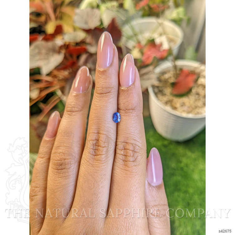 0.35 Ct. Blue Sapphire from Ceylon (Sri Lanka)