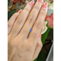 0.34 Ct. Blue Sapphire from Ceylon (Sri Lanka) Life Style