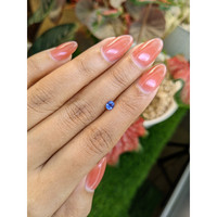 0.34 Ct. Blue Sapphire from Ceylon (Sri Lanka) Life Style