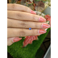 0.34 Ct. Blue Sapphire from Ceylon (Sri Lanka) Life Style